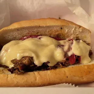 Brisket Sandwich with pickled onions and garlic aoli - pop up at Necromancer Brewing!  So good!!!