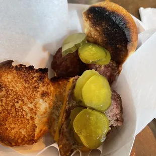 Smoked Meatloaf sandwich at Maggie's Farm Rum. Black Sheep serves pizzas on Friday's and sandwiches on Saturday's every week at Maggie's!