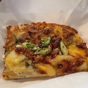 Pierogi Pizza!  Absolutely amazing!