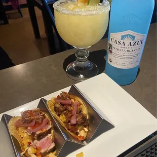 Lobster and Tuna tacos