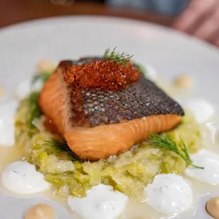 Crispy Skin Salmon ($37)