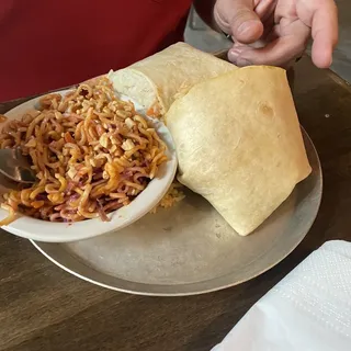 Thai Peanut Burrito