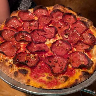 #3 hot salami and dried chili pepper