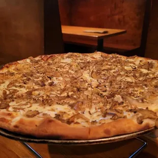 #7 oyster mushroom pizza