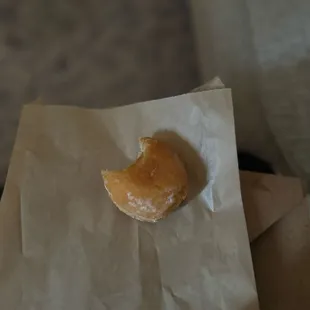 Mini donut, paired perfectly with my Mocha!