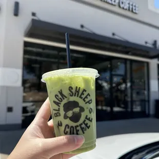 Large (more like small to me)  vanilla matcha latte