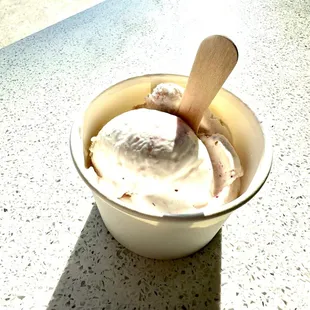 Coconut with chocolate covered almonds and salted caramel