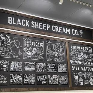 Menu board