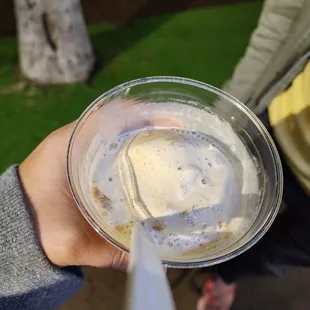 Coffee with ice cream...NOT AFFOGATO