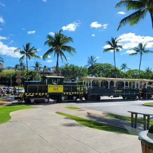 Watching the train go by!