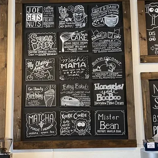 Menu - flavors