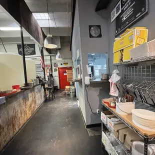 a view of the kitchen