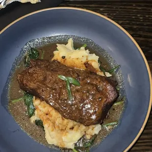 Prime rib and mash potatoes