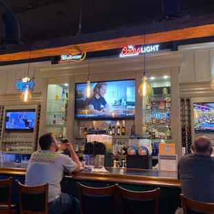 people sitting at the bar