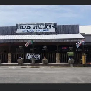 the front of the restaurant