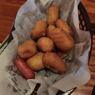 Mini corndogs
