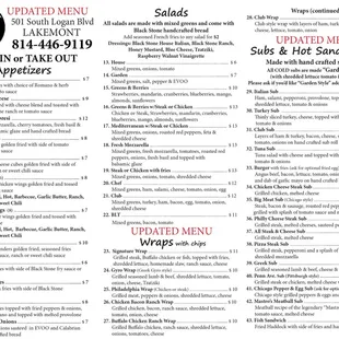 Feb 2023 Menu Update Side 1