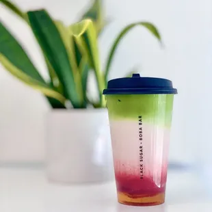 Strawberry Matcha Latte