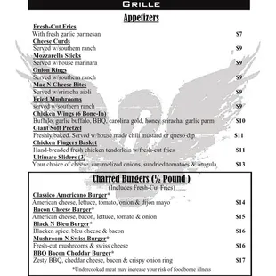 Menu - Front