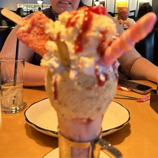 Strawberry Shortcake Shake (sorry it is blurry)