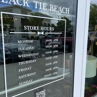 Store hours