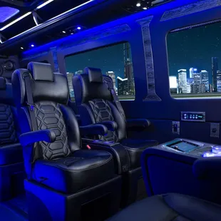 Luxury seating and absolutely meticulous.