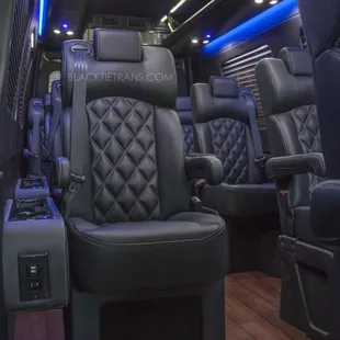 Bay Area Airport Service | Mercedes Executive Sprinter - Luxury Reclining Captains Chair and power outlets 9 passengers