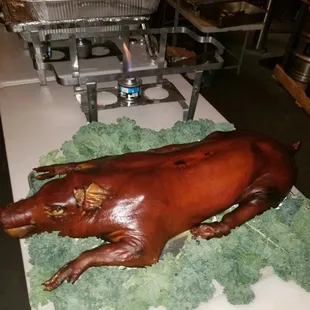Whole hog presentation...