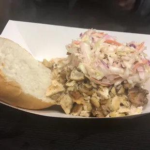 Chopper Chicken sandwich with coleslaw