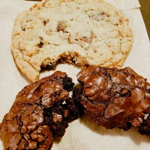 Chocolate Toffee and flour less Cookies