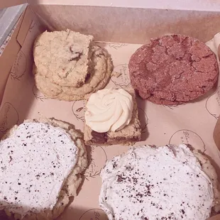 Cookies and blondie bar!