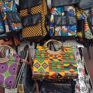 Authentic Ghana backpacks and purses