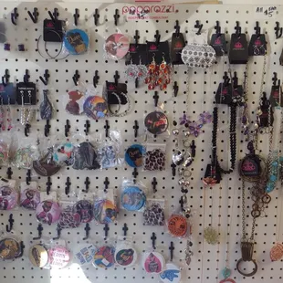 Variety of earrings