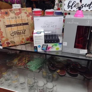 Black Wall Street beer mugs and wine glasses 
Authentic Ghana handbags and sandals 
Household decorations