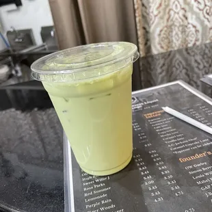 Gap Frap - milk, matcha, pistachio &amp; mint