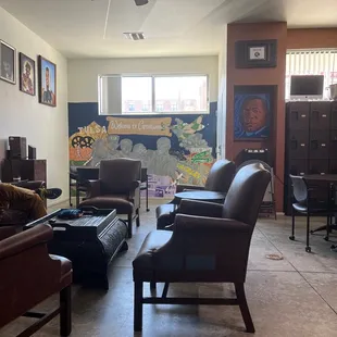 The back room.