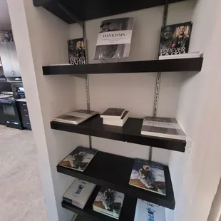 Books to buy and peruse.