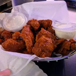 wings appetizer (with extra wings instead of fries added)