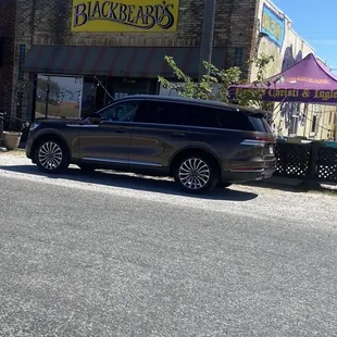 The front of black beards