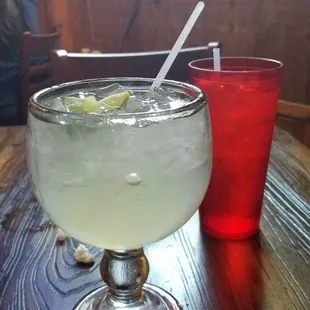 Refreshing Margaritas on the Rocks! The large size