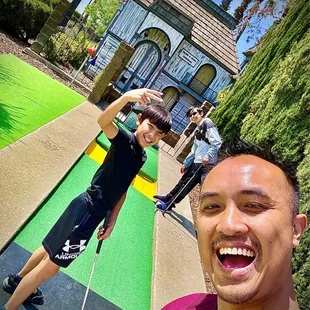 Miniature golf at the Storybook Course with my kids for Easter Vacation 2024. They chose it. I wanted to shoot arrows but we still had fun!
