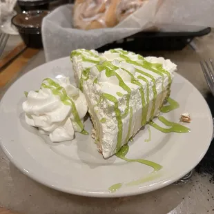 Homemade key lime pie