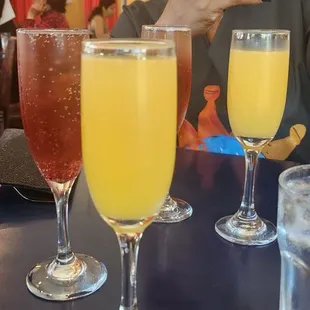 Blackberry and Orange Mimosas