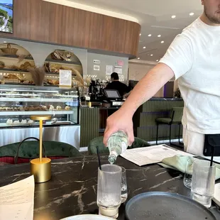 interior, sushi and sashimi