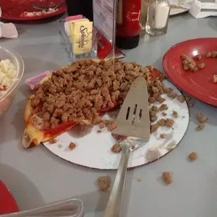 9&quot; pepperoni and sausage pizza