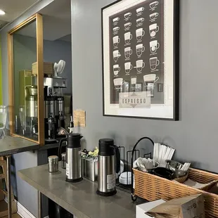 Coffee fixing station