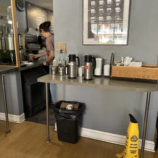Kitchen/napkin and milk bar