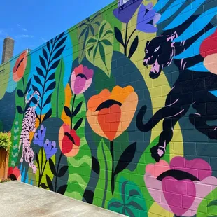Mural on the patio