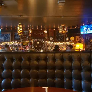 Bar from behind the booth
