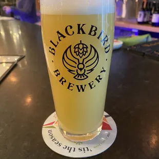 Yellow Starship Hazy IPA, post blood donation hydration. Yep, rule breaking.